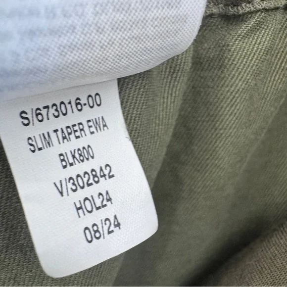 Banana Republic All Day Pant Olive Green Size Medium 8/10 Relaxed Fit Taper Leg - Picture 9 of 11